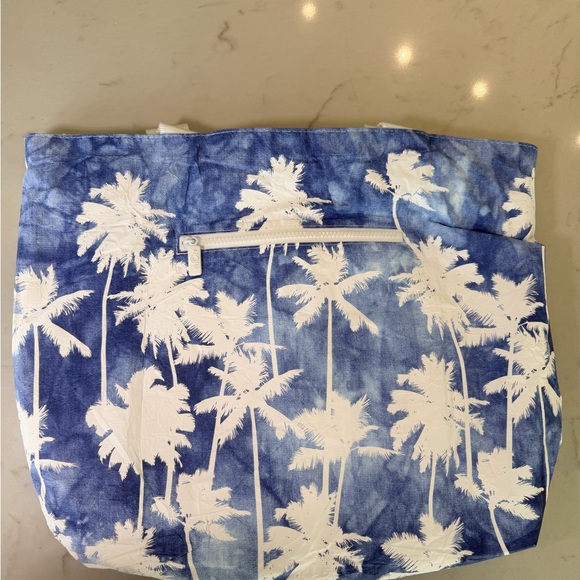 🌴 ALOHA Collection Palm Print Tote + 3-Pouch Set 🌴 - Picture 7 of 7